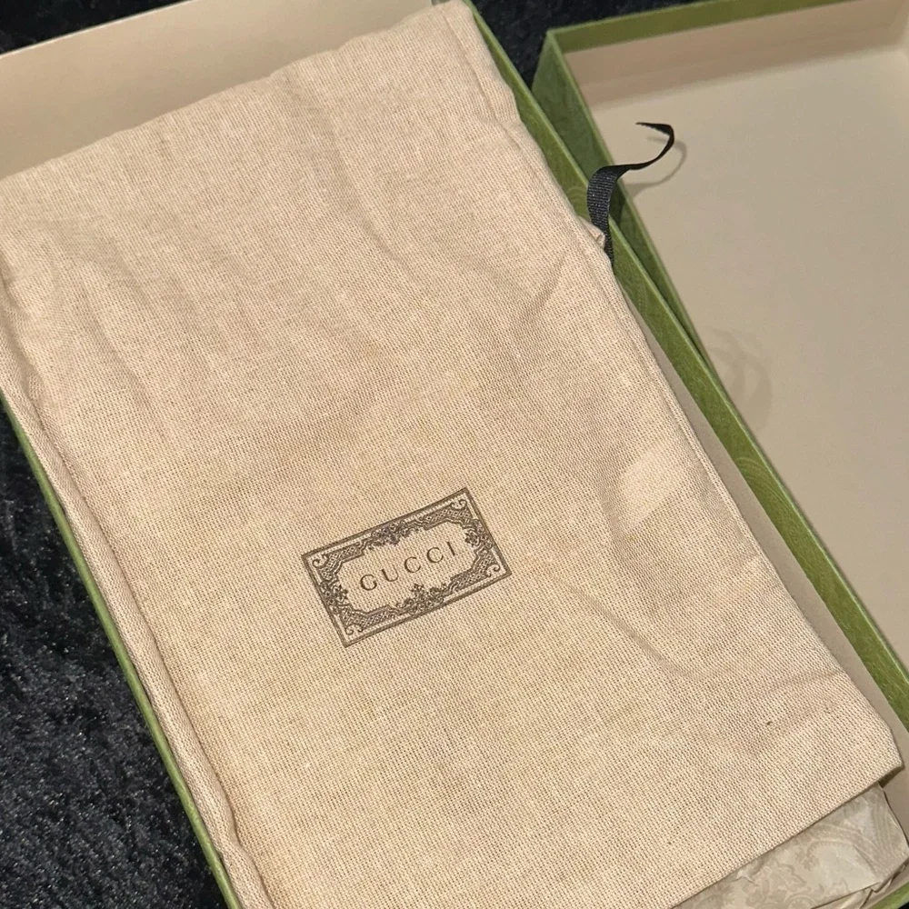 Gucci Interlocking G Logo Black Platform Slides - Picture 7 of 9